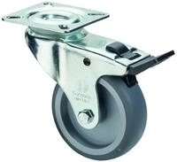 BS Rollen Lenkrolle mit Feststeller (Apparaterolle Tragkraft: 50 kg, Durchmesser Rad: