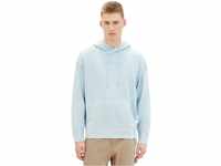 TOM TAILOR Denim Herren Relaxed Fit Hoodie Sweatshirt, dusty mint blue, XL