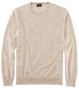OLYMP Herren Pullover Rundhals Casual.Strick,Single Jersey,Regular fit,Hellbeige 20,L