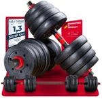Sportstech 2in1 innovative Hanteln AH150 | Kurzhanteln & Langhantel | Hanteln Set mit