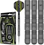WINMAU MvG Exact 23 Gramm Profi Wolfram Steeltip Dartpfeile Set mit Flights und