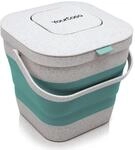 YourCasa&reg; Faltbarer Biom&uuml;lleimer 4L - kompakter Bio M&uuml;lleimer mit geruchsdichtem