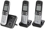 Panasonic KX-TG6823GB DECT Schnurlostelefon mit Anrufbeantworter (3 Mobilteile,