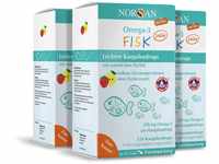NORSAN Omega 3 FISK Jelly 120 hochdosiert 3er Pack (3x 120 Jellys) / Omega 3...