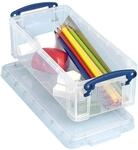 Really Useful Box Aufbewahrungsbox 0,90 Liter, transparen