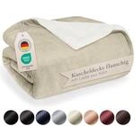 Blumtal Premium Sherpa Kuscheldecke flauschig 130x150 cm - Oeko-Tex zert. Sofa...