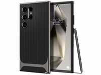 Spigen Neo Hybrid Hülle Kompatibel mit Samsung Galaxy S24 Ultra -Gunmetal