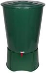 XL Regentonne 310 Liter aus Kunststoff in Gr&uuml;n. Mit sehr robustem Monoblock Stand,
