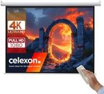 celexon Basic Motor-Leinwand 110" | 200x200 cm 1:1 | elektrische Full-HD 4K