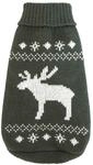 Wolters Strickpullover f&uuml;r Hunde, grau-wei&szlig;, 30 cm