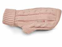 Wolters Zopf-Strickpullover für Mops&Co., Größe:45 cm, Farbe:rosa
