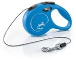 flexi CAT Roll-Leine f&uuml;r Katzen, 3m Seil, blau | Kompakte Taschenleine im