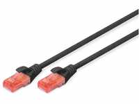 DIGITUS LAN Kabel Cat 6 - 1m - RJ45 Netzwerkkabel - UTP Ungeschirmt - Kompatibel zu