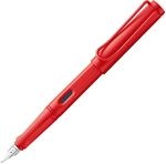 Lamy safari strawberry F&uuml;ller mit polierter Stahlfeder in Strichbreite EF