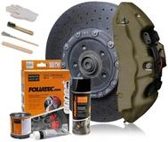 Foliatec Bremssattel Lack Set, combat green matt, 7-teiliges Set