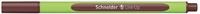 Schneider 191018 Fein-Liner und Pigmentliner Fineliner Line-Up 0.4mm dunkel...