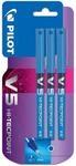 Pilot V5 Tintenroller mit Nadelspitze und Fl&uuml;ssigtinte 3 St&uuml;ck blau
