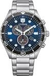 Citizen Eco-Drive Herrenuhr Edelstahl, Blau, 43 mm 41.5 mm, AT2560-84L