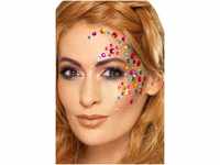 Smiffys Make-Up FX, Rainbow Jewel Face Gems
