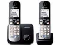 Panasonic KX-TG6812GB DECT Schnurlostelefon DUO ohne Anrufbeantworter (strahlungsarm,