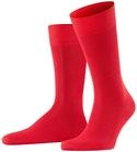 FALKE Herren Socken Family M SO Baumwolle einfarbig 1 Paar, Rot (Scarlet 8280), 39-42