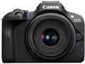Canon EOS R100 mit RF-S 18&ndash;45mm &ndash; 24,1 MP APS-C Systemkamera &ndash; Dual Pixel AF,
