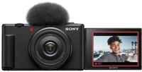 Sony Vlog Kamera ZV-1F | Digitalkamera (Klapp- und drehbares Display, 4K Video, Slow-