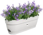 elho Vibia Campana Balkonkasten 50 mit Wasserreservoir - Blumentopf Balkon - 100%