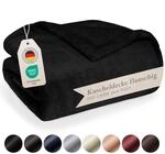 Blumtal Premium Sherpa Kuscheldecke flauschig 130x150 cm - Oeko-Tex zert. Sofa...