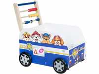 roba Bully-Schiebebus Paw Patrol für Kinder - Lauflernwagen/Puppenwagen aus Holz mit
