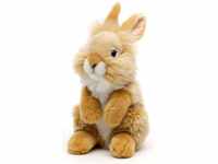 Uni-Toys - Angorakaninchen beige, stehend - 18 cm (Höhe) - Plüsch-Hase, Kaninchen -