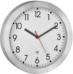 TFA Dostmann Analoge Funk-Wanduhr, 60.3546.02 mit Metallrahmen, Klein, 25cm
