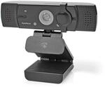 Nedis WCAM120BK Webcam | Full HD@60fps / 4K@30fps | Autofokus | Eingebautes Mikrofon