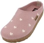 HAFLINGER Grizzly Cuoricini Filzpantoffel Herz Hausschuh Kork (Rosenholz 83),...