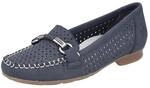 Rieker Damen Slipper 40065-15 beige Gr. 38