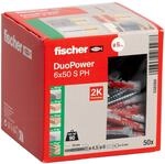 fischer DuoPower 6 x 50 S PH, Universald&uuml;bel mit Panheadschraube,