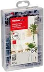 fischer easyDIY Box Gipskarton DuoBlade, 77-teiliges D&uuml;bel- und Schraubenset, f&uuml;r