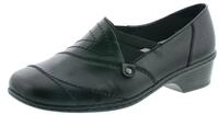 Rieker Damen Slipper 48260-01 schwarz Gr. 40