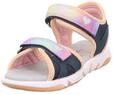 Superfit M&auml;dchen Pebbles Sandale, Blau Orange 8000, 27 EU Weit