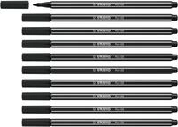 STABILO - Premium-Filzstift - Pen 68-10er Pack - schwarz