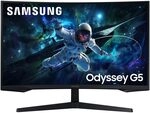 Samsung Odyssey G55C Curved Gaming Monitor, 32 Zoll, Bildschirm mit VA-Panel, 2.560 x