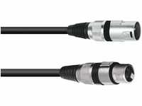 OMNITRONIC XLR Kabel 3pol 30m sw | Audiokabel mit 3-poligen XLR-Verbindern