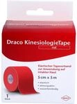 Draco KinesiologieTape rot 5 cm x 5 m elastischer Tapeverband, 1 St. Verband