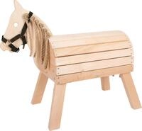 small foot Holzpferd kompakt, Reitpferd mit Halfter f&uuml;r Kinder, f&uuml;r Drinnen und