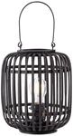 BRILLIANT Lampe, Woodrow Tischleuchte 27cm holz dunkel/schwarz, Metall/Bambus, 1x