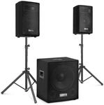 Vonyx VX1015BT Mobile PA Anlage Komplettset, Aktiv - Bluetooth, 1000 Watt DJ Boxen,