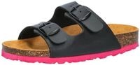 Lico Bioline Kids Pantoletten 2-Schnaller, Schwarz/Rot, 31 EU