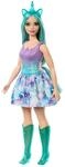 Barbie Einhorn Puppen mit bunten Fantasiehaaren, Outfits mit Farbverlauf und