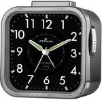 Atrium Wecker Analog Quarz ohne Ticken lauter Alarm gro&szlig;e Ziffern schwarz A530-4