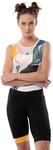 SIROKO - Fahrrad-Tr&auml;gerhose f&uuml;r Damen BX Jungle - XL - Schwarz/Wei&szlig;/Gr&uuml;n